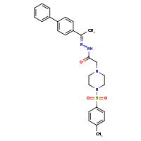 N'-[(1E)-1-{[1,1'-biphenyl]-4-yl}ethylidene]-2-[4-(4-methylbenzenesulfonyl)piperazin-1-yl]acetohydrazide