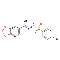 N'-[(1E)-1-(2H-1,3-benzodioxol-5-yl)ethylidene]-4-bromobenzenesulfonohydrazide