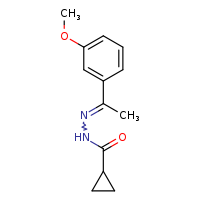 N'-[(1E)-1-(3-methoxyphenyl)ethylidene]cyclopropanecarbohydrazide