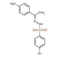 N'-[(1E)-1-(4-aminophenyl)ethylidene]-4-bromobenzenesulfonohydrazide