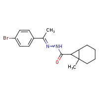 N'-[(1E)-1-(4-bromophenyl)ethylidene]-1-methylbicyclo[4.1.0]heptane-7-carbohydrazide