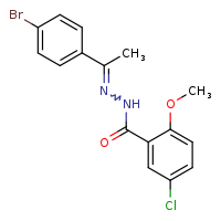 N'-[(1E)-1-(4-bromophenyl)ethylidene]-5-chloro-2-methoxybenzohydrazide
