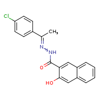 N'-[(1E)-1-(4-chlorophenyl)ethylidene]-3-hydroxynaphthalene-2-carbohydrazide