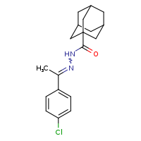N'-[(1E)-1-(4-chlorophenyl)ethylidene]adamantane-1-carbohydrazide