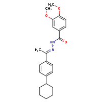 N'-[(1E)-1-(4-cyclohexylphenyl)ethylidene]-3,4-dimethoxybenzohydrazide
