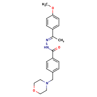 N'-[(1E)-1-(4-methoxyphenyl)ethylidene]-4-(morpholin-4-ylmethyl)benzohydrazide