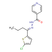 N'-[(1E)-1-(5-chlorothiophen-2-yl)butylidene]pyridine-4-carbohydrazide