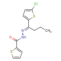 N'-[(1E)-1-(5-chlorothiophen-2-yl)butylidene]thiophene-2-carbohydrazide