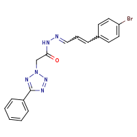 N'-[(1E,2E)-3-(4-bromophenyl)prop-2-en-1-ylidene]-2-(5-phenyl-1,2,3,4-tetrazol-2-yl)acetohydrazide