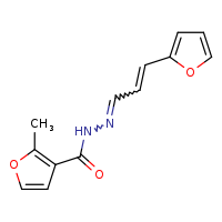 N'-[(1E,2E)-3-(furan-2-yl)prop-2-en-1-ylidene]-2-methylfuran-3-carbohydrazide
