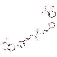 N'1-[(E)-[5-(4-hydroxy-3-nitrophenyl)furan-2-yl]methylidene]-N'2-[(Z)-[5-(4-hydroxy-3-nitrophenyl)furan-2-yl]methylidene]ethanedihydrazide