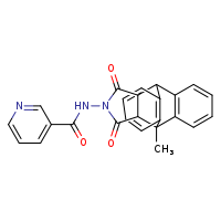 N-{1-methyl-16,18-dioxo-17-azapentacyclo[6.6.5.0²,?.0?,¹?.0¹?,¹?]nonadeca-2(7),3,5,9(14),10,12-hexaen-17-yl}pyridine-3-carboxamide