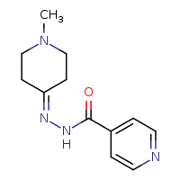 N'-(1-methylpiperidin-4-ylidene)pyridine-4-carbohydrazide