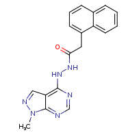 N'-{1-methylpyrazolo[3,4-d]pyrimidin-4-yl}-2-(naphthalen-1-yl)acetohydrazide
