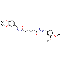 N'1,N'6-bis[(E)-(3,4-dimethoxyphenyl)methylidene]hexanedihydrazide