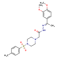 N'-[(1Z)-1-(3,4-dimethoxyphenyl)ethylidene]-2-[4-(4-methylbenzenesulfonyl)piperazin-1-yl]acetohydrazide