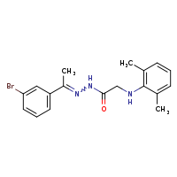 N'-[(1Z)-1-(3-bromophenyl)ethylidene]-2-[(2,6-dimethylphenyl)amino]acetohydrazide