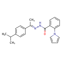 N'-[(1Z)-1-(4-isopropylphenyl)ethylidene]-2-(pyrrol-1-yl)benzohydrazide