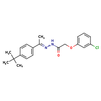 N'-[(1Z)-1-(4-tert-butylphenyl)ethylidene]-2-(3-chlorophenoxy)acetohydrazide