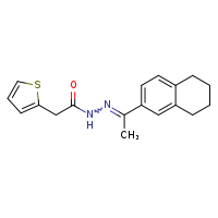 N'-[(1Z)-1-(5,6,7,8-tetrahydronaphthalen-2-yl)ethylidene]-2-(thiophen-2-yl)acetohydrazide