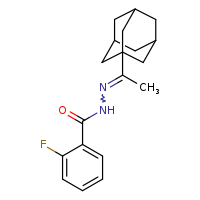 N'-[(1Z)-1-(adamantan-1-yl)ethylidene]-2-fluorobenzohydrazide