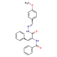 N-[(1Z)-1-{N'-[(Z)-(4-methoxyphenyl)methylidene]hydrazinecarbonyl}-2-phenyleth-1-en-1-yl]benzamide