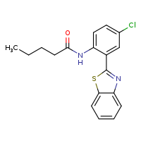 N-[2-(1,3-benzothiazol-2-yl)-4-chlorophenyl]pentanamide