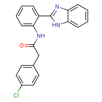 N-[2-(1H-1,3-benzodiazol-2-yl)phenyl]-2-(4-chlorophenyl)acetamide