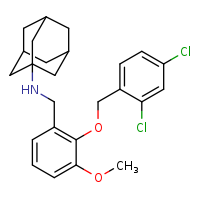 N-({2-[(2,4-dichlorophenyl)methoxy]-3-methoxyphenyl}methyl)adamantan-1-amine