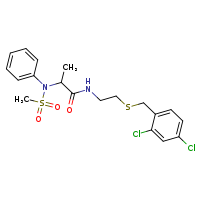 N-(2-{[(2,4-dichlorophenyl)methyl]sulfanyl}ethyl)-2-(N-phenylmethanesulfonamido)propanamide