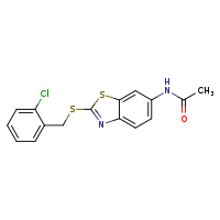 N-(2-{[(2-chlorophenyl)methyl]sulfanyl}-1,3-benzothiazol-6-yl)acetamide