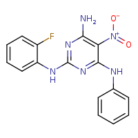 N2-(2-fluorophenyl)-5-nitro-N4-phenylpyrimidine-2,4,6-triamine