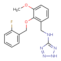 N-({2-[(2-fluorophenyl)methoxy]-3-methoxyphenyl}methyl)-2H-1,2,3,4-tetrazol-5-amine