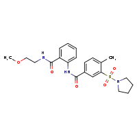 N-{2-[(2-methoxyethyl)carbamoyl]phenyl}-4-methyl-3-(pyrrolidine-1-sulfonyl)benzamide