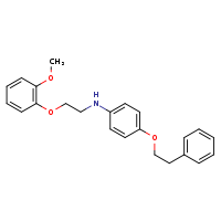 N-[2-(2-methoxyphenoxy)ethyl]-4-(2-phenylethoxy)aniline