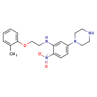 N-[2-(2-methylphenoxy)ethyl]-2-nitro-5-(piperazin-1-yl)aniline
