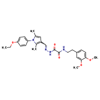 N-[2-(3,4-dimethoxyphenyl)ethyl]-1-{N'-[(E)-[1-(4-ethoxyphenyl)-2,5-dimethylpyrrol-3-yl]methylidene]hydrazinecarbonyl}formamide