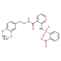 N-[2-(3,4-dimethoxyphenyl)ethyl]-2-(2-nitrobenzenesulfonamido)benzamide