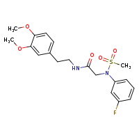 N-[2-(3,4-dimethoxyphenyl)ethyl]-2-[N-(3-fluorophenyl)methanesulfonamido]acetamide