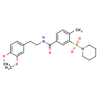 N-[2-(3,4-dimethoxyphenyl)ethyl]-4-methyl-3-(piperidine-1-sulfonyl)benzamide