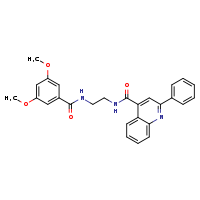 N-{2-[(3,5-dimethoxyphenyl)formamido]ethyl}-2-phenylquinoline-4-carboxamide