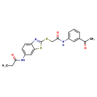 N-[2-({[(3-acetylphenyl)carbamoyl]methyl}sulfanyl)-1,3-benzothiazol-6-yl]propanamide