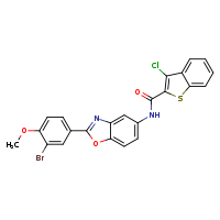 N-[2-(3-bromo-4-methoxyphenyl)-1,3-benzoxazol-5-yl]-3-chloro-1-benzothiophene-2-carboxamide