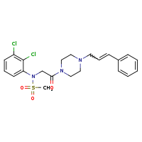 N-(2,3-dichlorophenyl)-N-(2-oxo-2-{4-[(2E)-3-phenylprop-2-en-1-yl]piperazin-1-yl}ethyl)methanesulfonamide