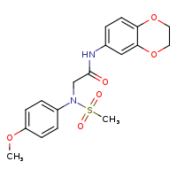 N-(2,3-dihydro-1,4-benzodioxin-6-yl)-2-[N-(4-methoxyphenyl)methanesulfonamido]acetamide