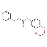 N-(2,3-dihydro-1,4-benzodioxin-6-yl)-2-(phenylsulfanyl)acetamide