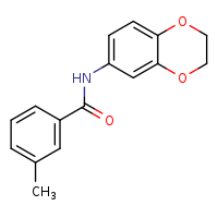N-(2,3-dihydro-1,4-benzodioxin-6-yl)-3-methylbenzamide