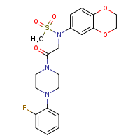 N-(2,3-dihydro-1,4-benzodioxin-6-yl)-N-{2-[4-(2-fluorophenyl)piperazin-1-yl]-2-oxoethyl}methanesulfonamide