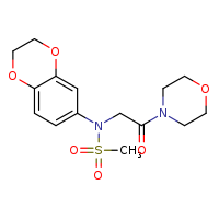 N-(2,3-dihydro-1,4-benzodioxin-6-yl)-N-[2-(morpholin-4-yl)-2-oxoethyl]methanesulfonamide