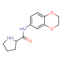 N-(2,3-dihydro-1,4-benzodioxin-6-yl)pyrrolidine-2-carboxamide
